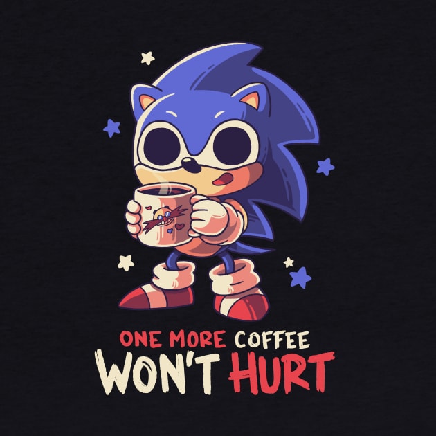 One More Coffe // Cute Hedgehog, Meme, Gotta Go Fast by Geekydog